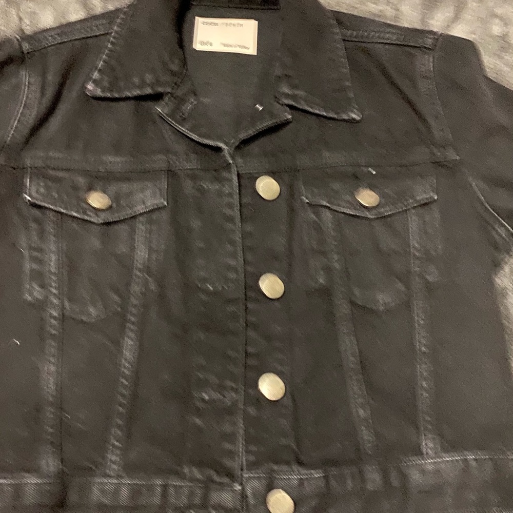 Black denim jacket
